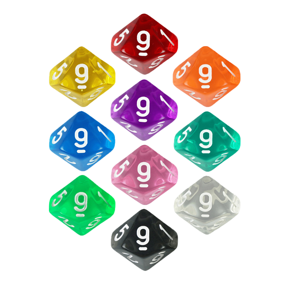 Board Game Digital - Brettspiel D10 Würfel 10 Stück digitale