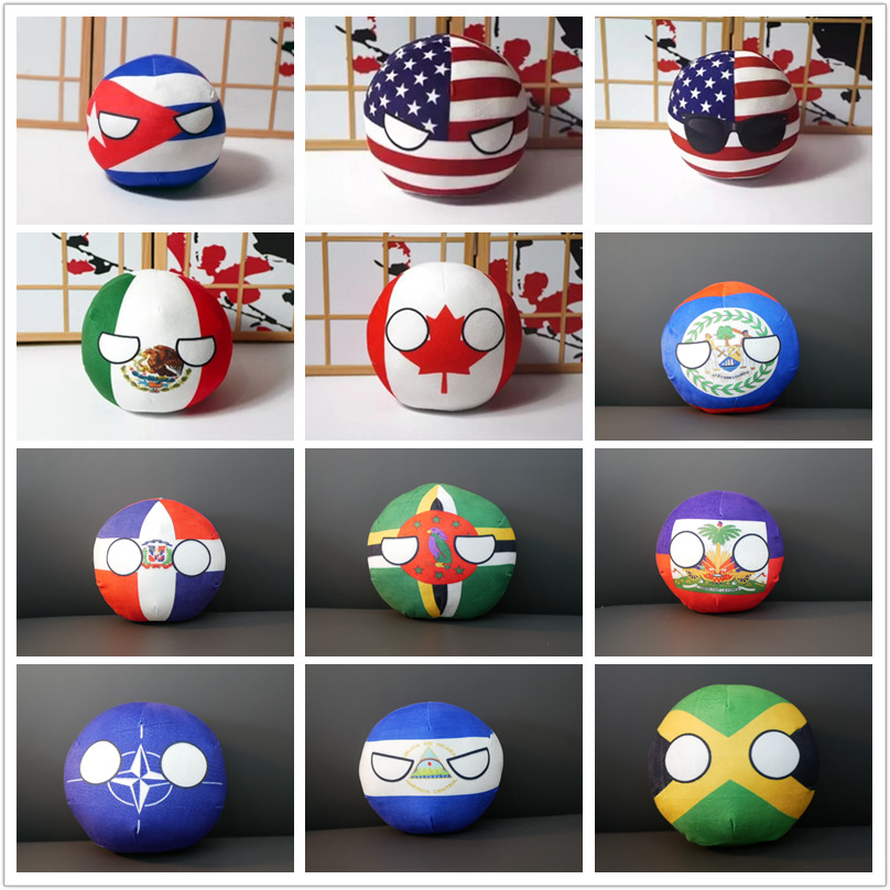 Board Game Jamaica - Countryballs Plüschpuppe Kuba Mexiko USA Kanada
