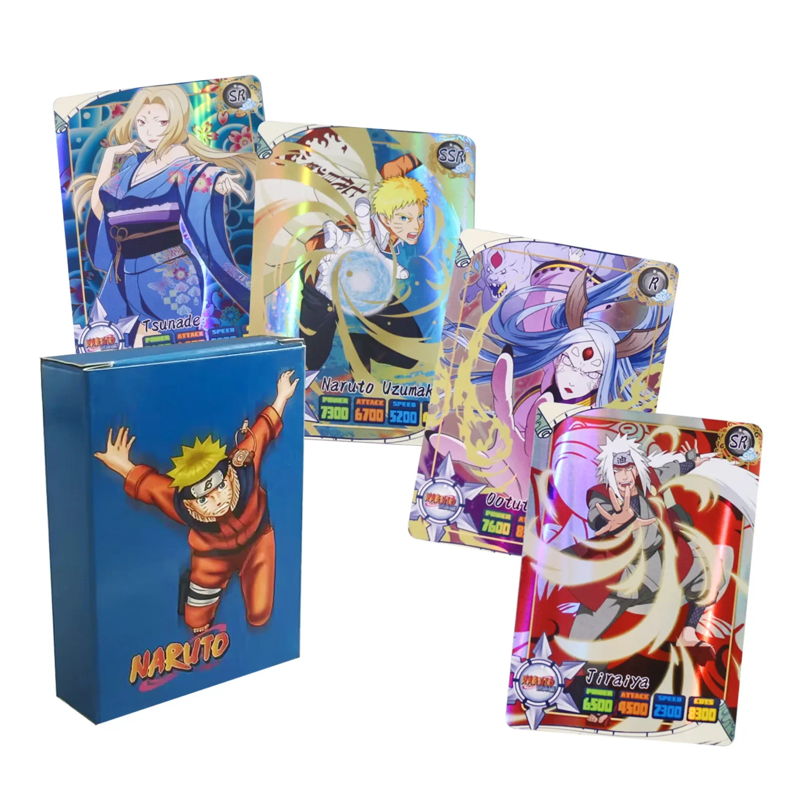 Board Game Naruto - 50 Stück Naruto Englische Karten Flashy