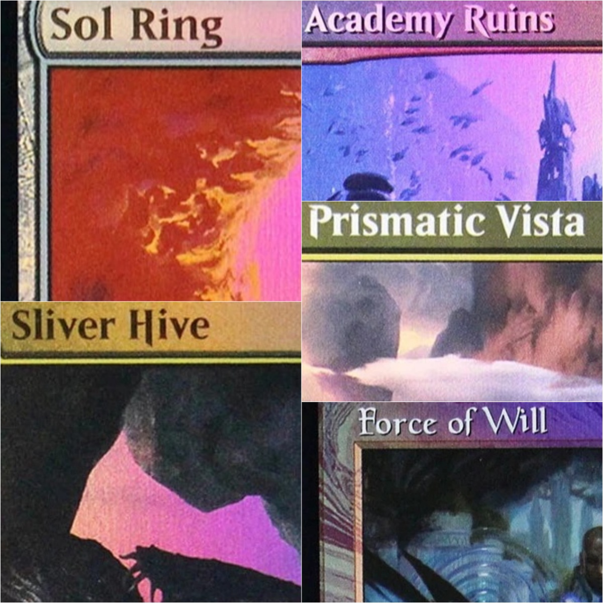 Board Game History - Foil-TCG-Proxy-Karten „Exotic Orchard/Expedition Map/Sol Ring“ –