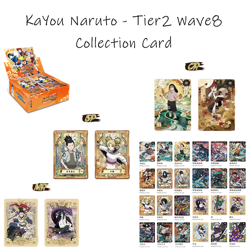 Board Game Naruto - KAYOU Sammelkarten Naruto - Tier2 Welle8