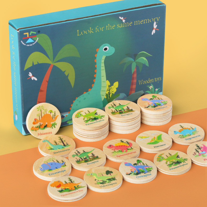 Board Game Idea - Memory-Spiel Dinosaurier passendes Spielzeug Vorschule passendes