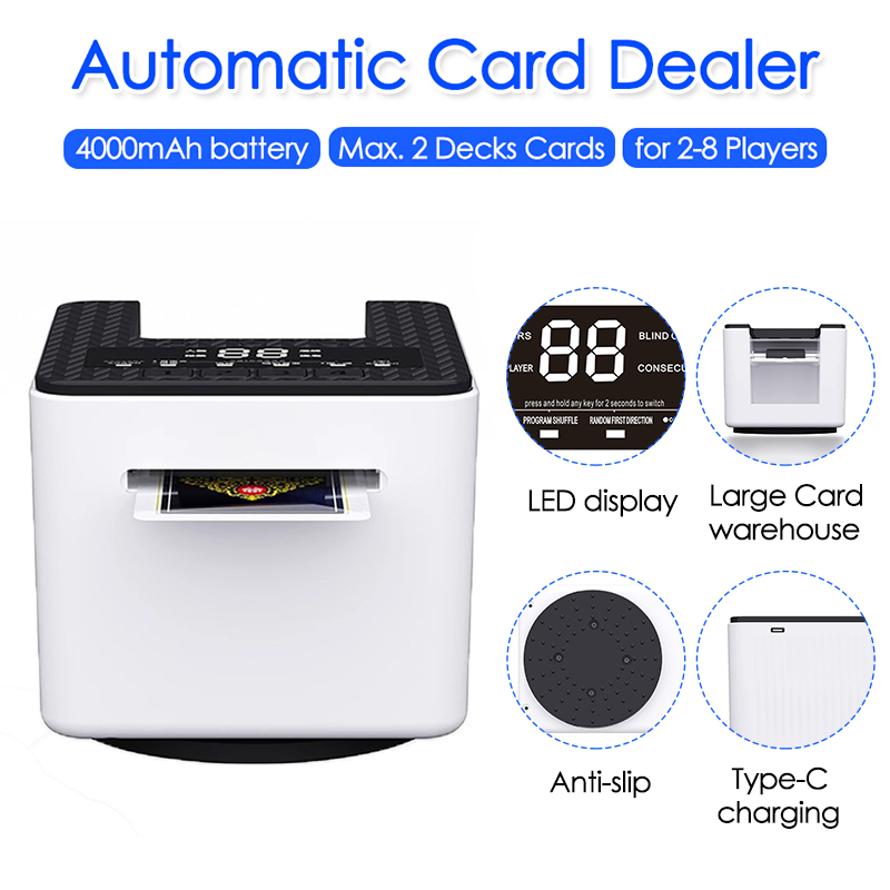 Board Game Card - 360 ° Rotation Automatische Kartenhandlungsmaschine 4000