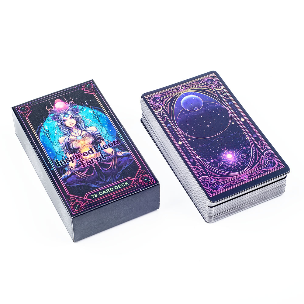 Board Game Life - Inspired Neon Tarot Deck 78 Karten