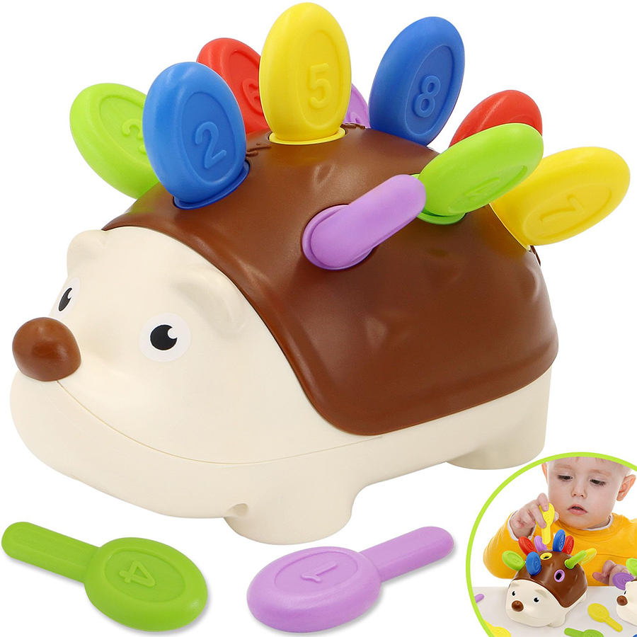 Board Game Idea - Feinmotorik Training Montessori Igel Peg Brettspiel