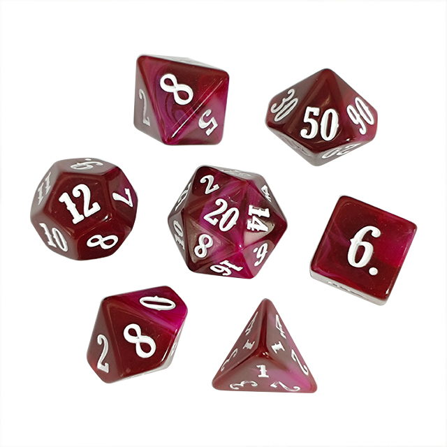 Board Game Digital - Mischfarben-Acryl-Würfelset für Spiele, Digitale Würfel für