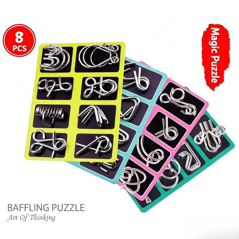 8-teiliges Metall-Puzzle-Set,  – Board Game Idea Bewertung und Preis
