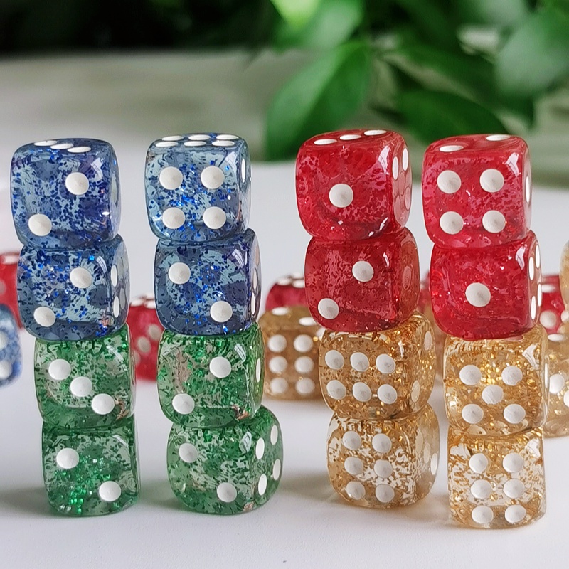 Set mit 10 Stück Glitzer-Würfe – Board Game Digital Bewertung und Preis