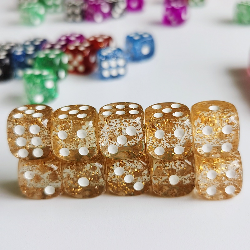 Set mit 10 Stück Glitzer-Würfe – Board Game Digital Bewertung und Preis