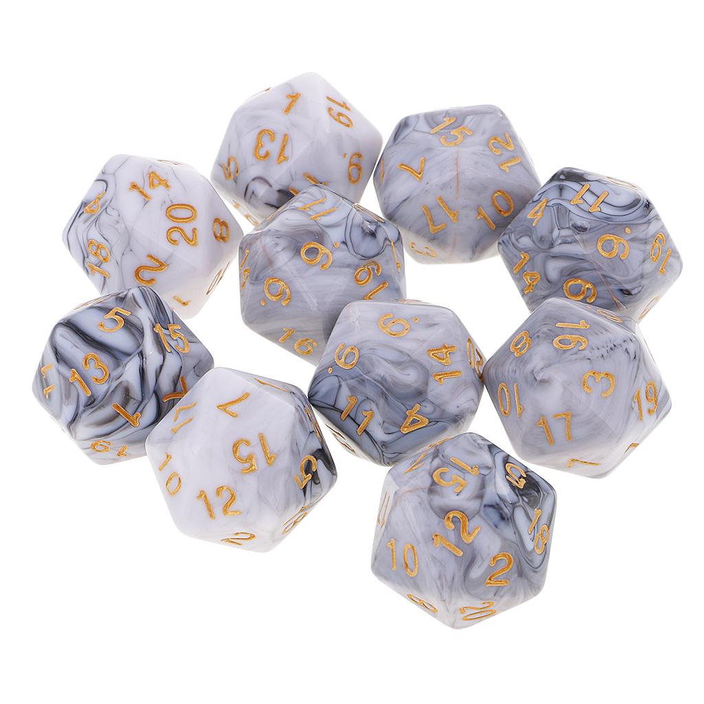 10 Stück polyedrische 20-seiti – Board Game Digital Bewertung und Preis