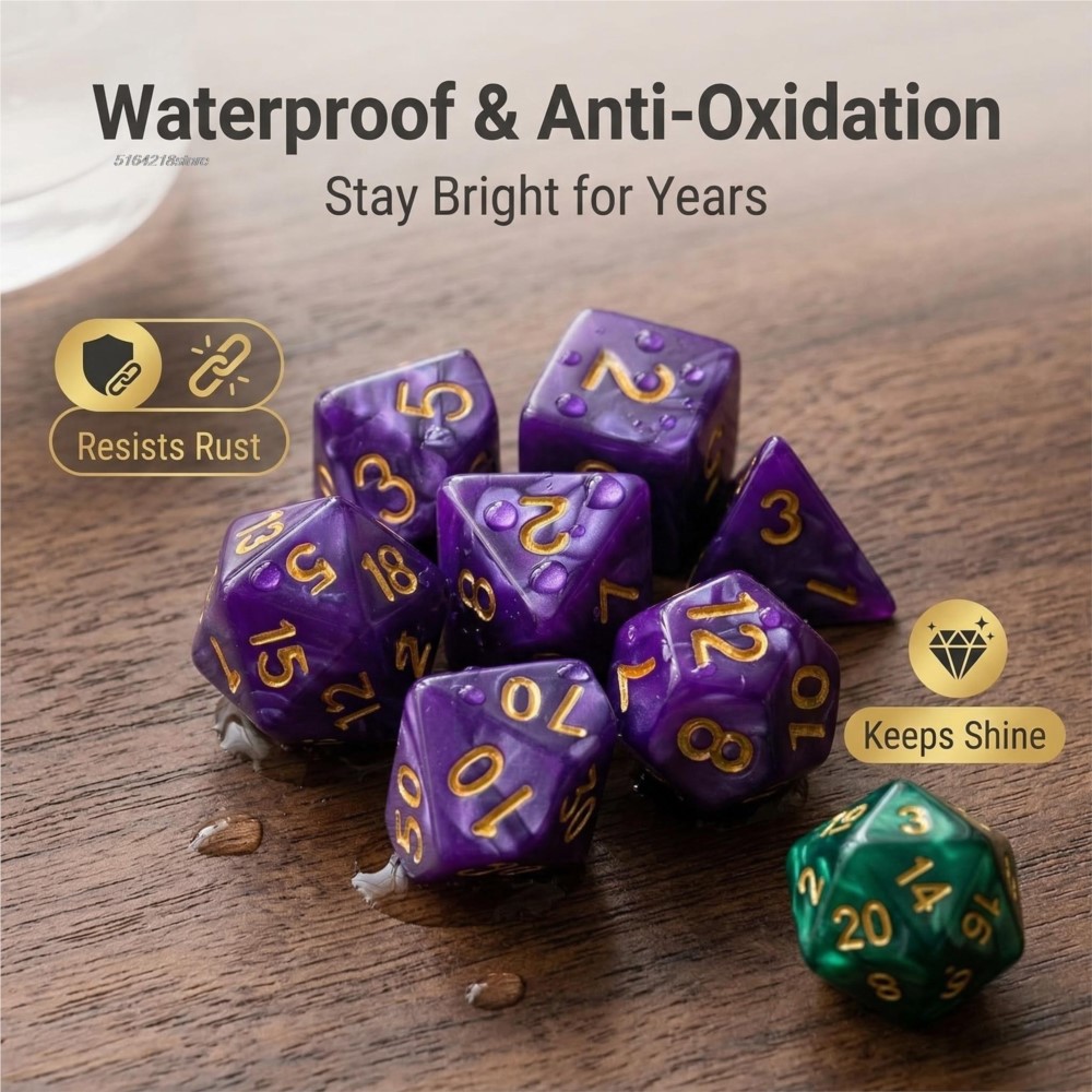 7-teiliges Set Würfel für Bret – Board Game Verdant Bewertung und Preis